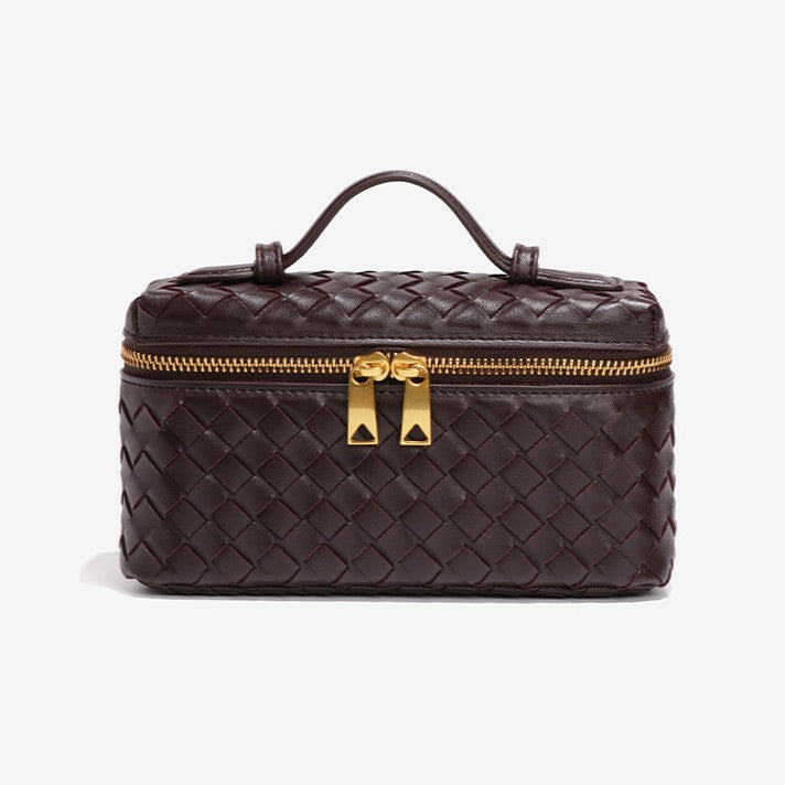 Fiorelle Women's Atelier Cube Carrier Bias-Weave Top Handle Bag with Convertible Strap