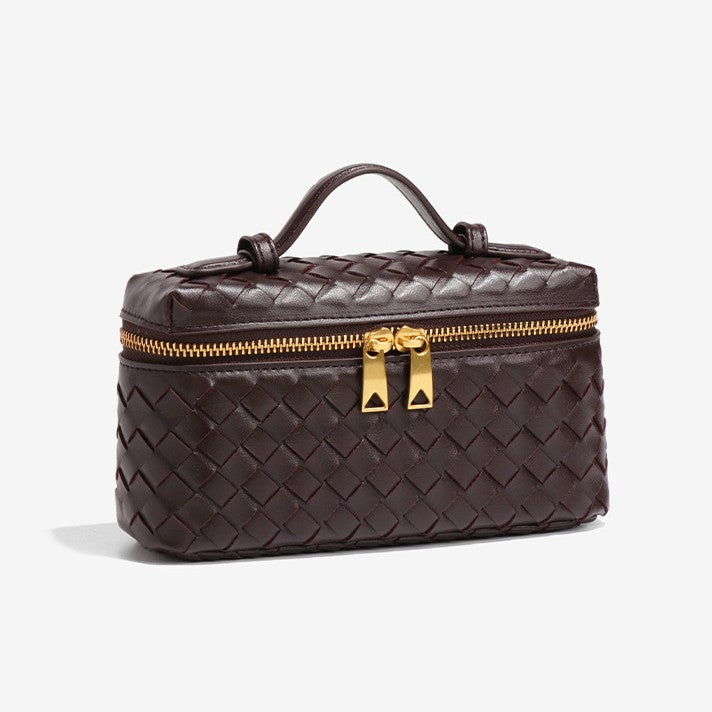 Fiorelle Women's Atelier Cube Carrier Bias-Weave Top Handle Bag with Convertible Strap