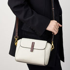 Fiorelle Women’s Heritage Satchel - Full-Grain Leather Convertible Shoulder Bag with Optimized Capacity & Timeless Architecture