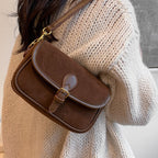 Fiorelle Women's Saddle Luxe Sling Bag - Matte Vintage Crossbody with Signature Buckle & Adjustable Wear