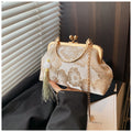 Fiorelle Women's Vintage Satin Mini Crossbody Bag - Retro Silk Handheld Purse - Petite, Elegant & Versatile