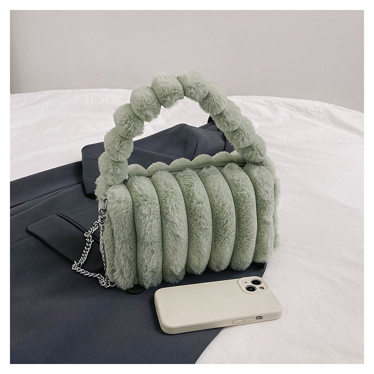 Fiorelle Women‘s Plush Tote & Crossbody Bag – Cloud-Like Soft Minimalist Purse for Everyday Chic