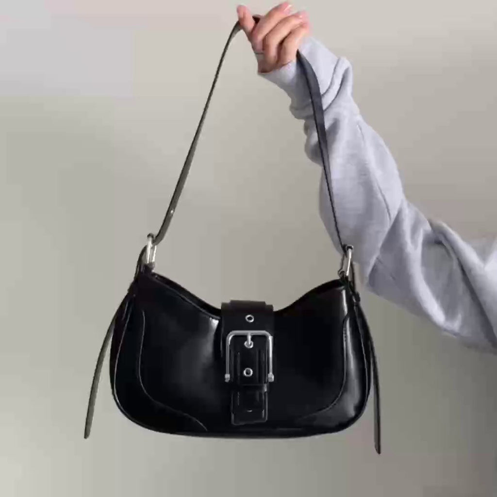 Fiorelle Women's Luna Saddle Bag – Retro Chic Crossbody Shoulder Bag | Y2K Minimalist Purse