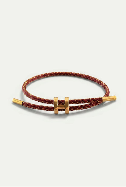 Fermó Gold Bracelet Burgundy/Gold