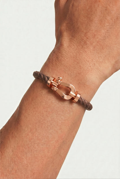 Fermó Yacht Bracelet Taupe/Rose Gold