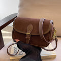 Fiorelle Women's Saddle Luxe Sling Bag - Matte Vintage Crossbody with Signature Buckle & Adjustable Wear