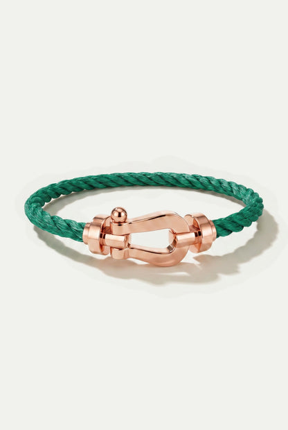 Fermó Yacht Bracelet Green/Rose Gold