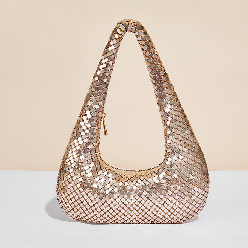 Fiorelle Women's Éclat Minaudière  - Gilded Crystal-Embellished Clutch with Convertible Chain