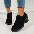 Fiorelle Women's London Slip-On Loafer - Mid Heel Professional Deep Vamp Flat (US 4-10.5)