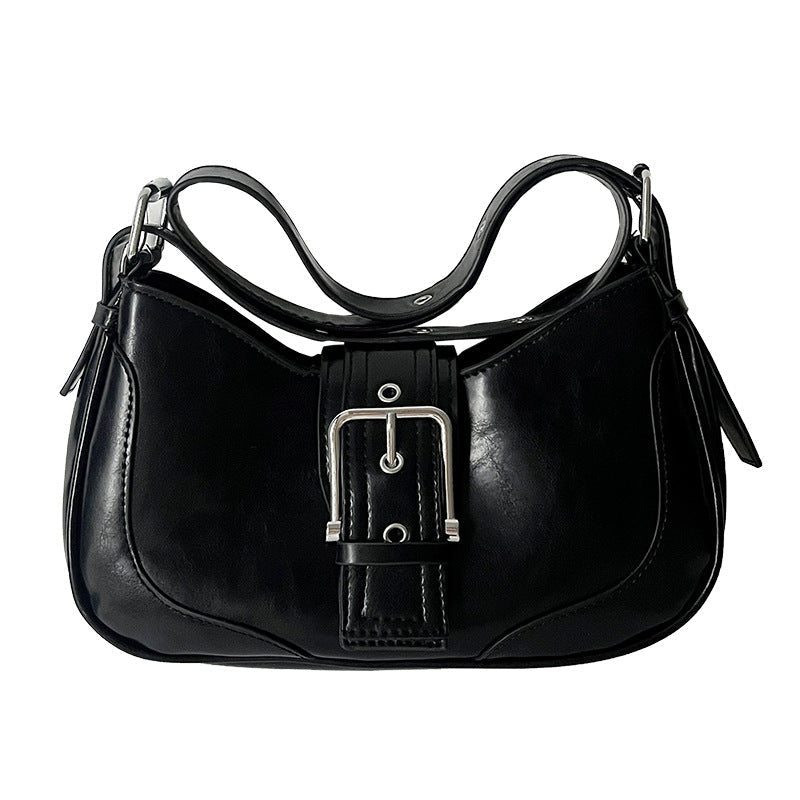 Fiorelle Women's Luna Saddle Bag – Retro Chic Crossbody Shoulder Bag | Y2K Minimalist Purse