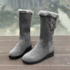 Fiorelle Women's FrostPuff Mid-Boots – Plush Lined, Slip-Resistant Winter Boots (US 4-10.5)