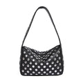 Fiorelle Women's Retro Rider Bag – Artisan-Embellished Underarm Shoulder Bag with Rivet Hardware
