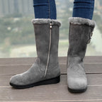 Fiorelle Women's FrostPuff Mid-Boots – Plush Lined, Slip-Resistant Winter Boots (US 4-10.5)