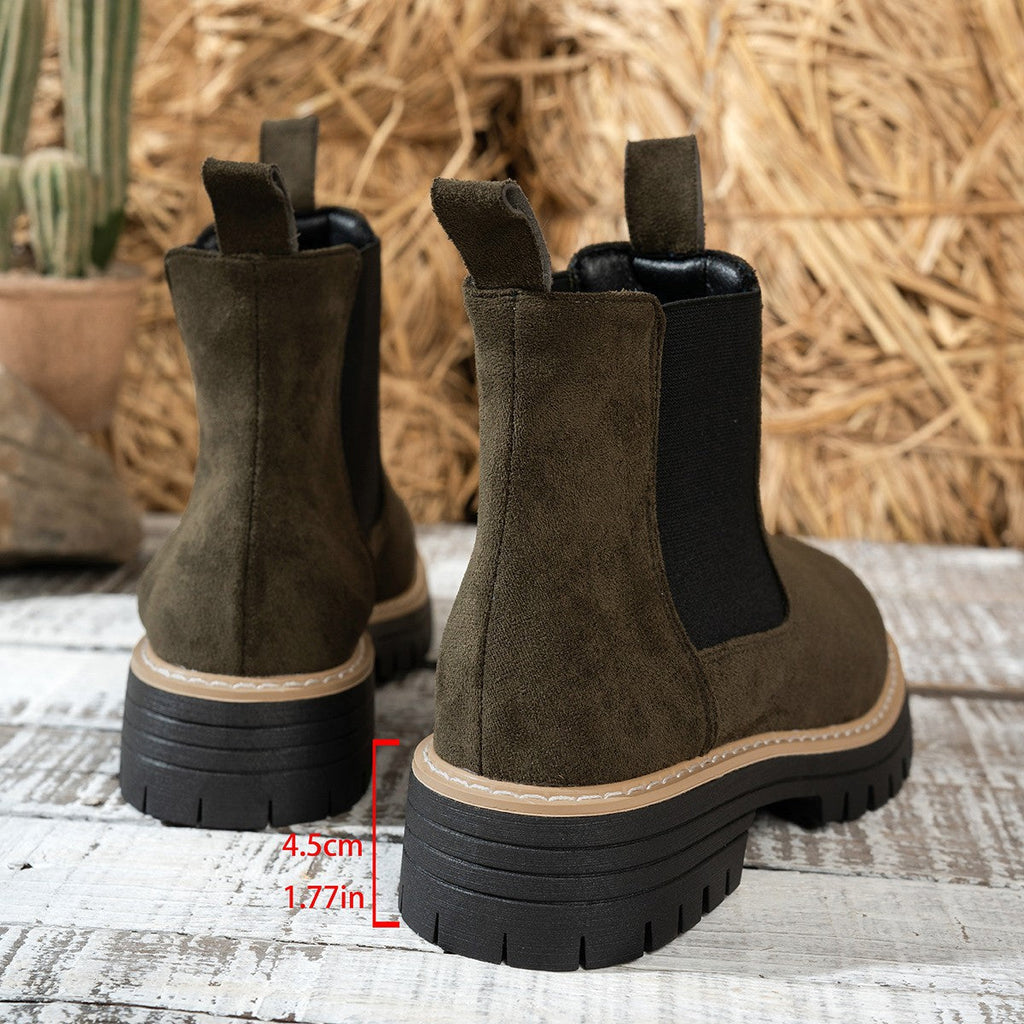 Fiorelle Women's ClassicKick Boots - Effortless Slip-On Ankle Boots with Chelsea Style (US 5-10.5)