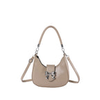 Fiorelle Women’s Bow-Adorned Chain Shoulder Bag - Crossbody Purse with Detachable Strap