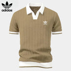 Retro Knit Polo Shirt
