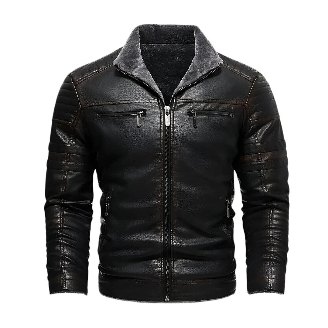 Benjamin Sherpa Men Leather Jacket