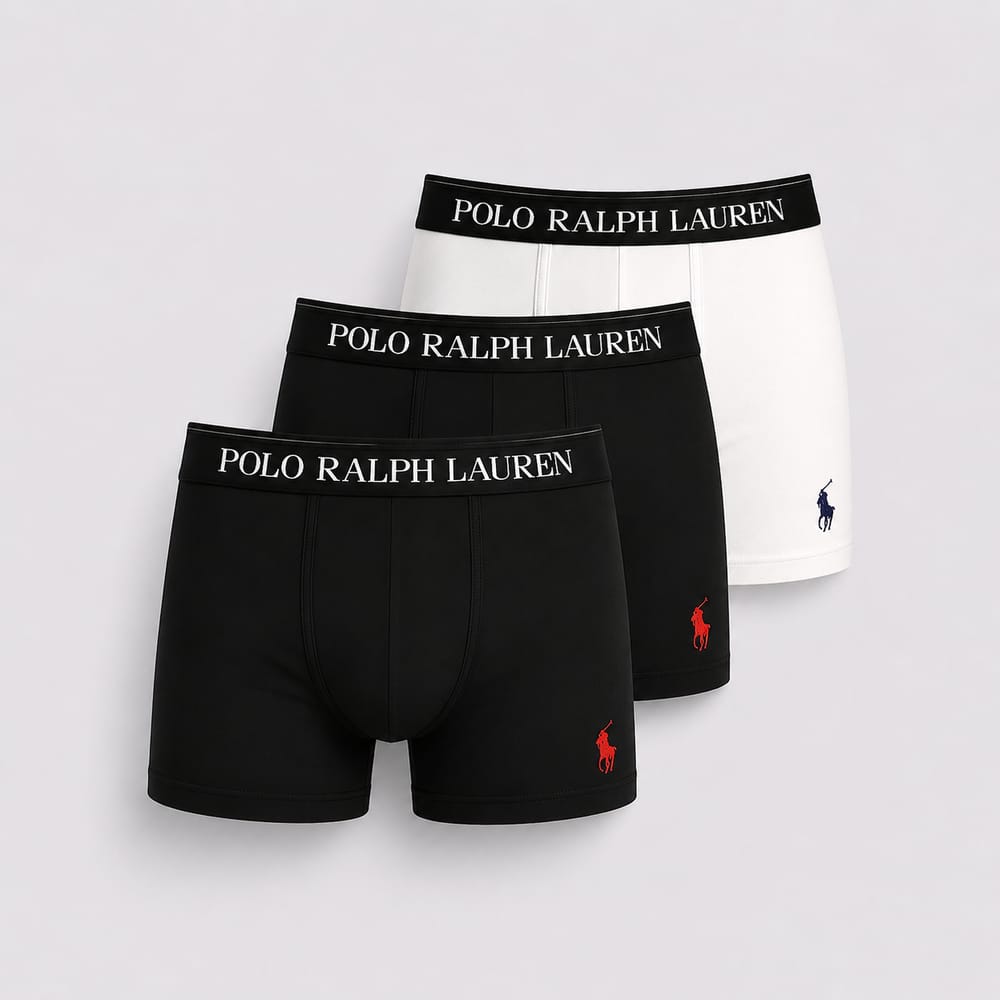 Pack of 3 RL Underwear with Blue Waistband