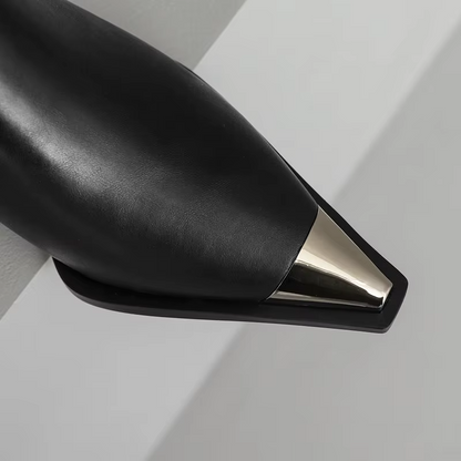 Verona Point Leather Boots