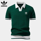 Retro Knit Polo Shirt