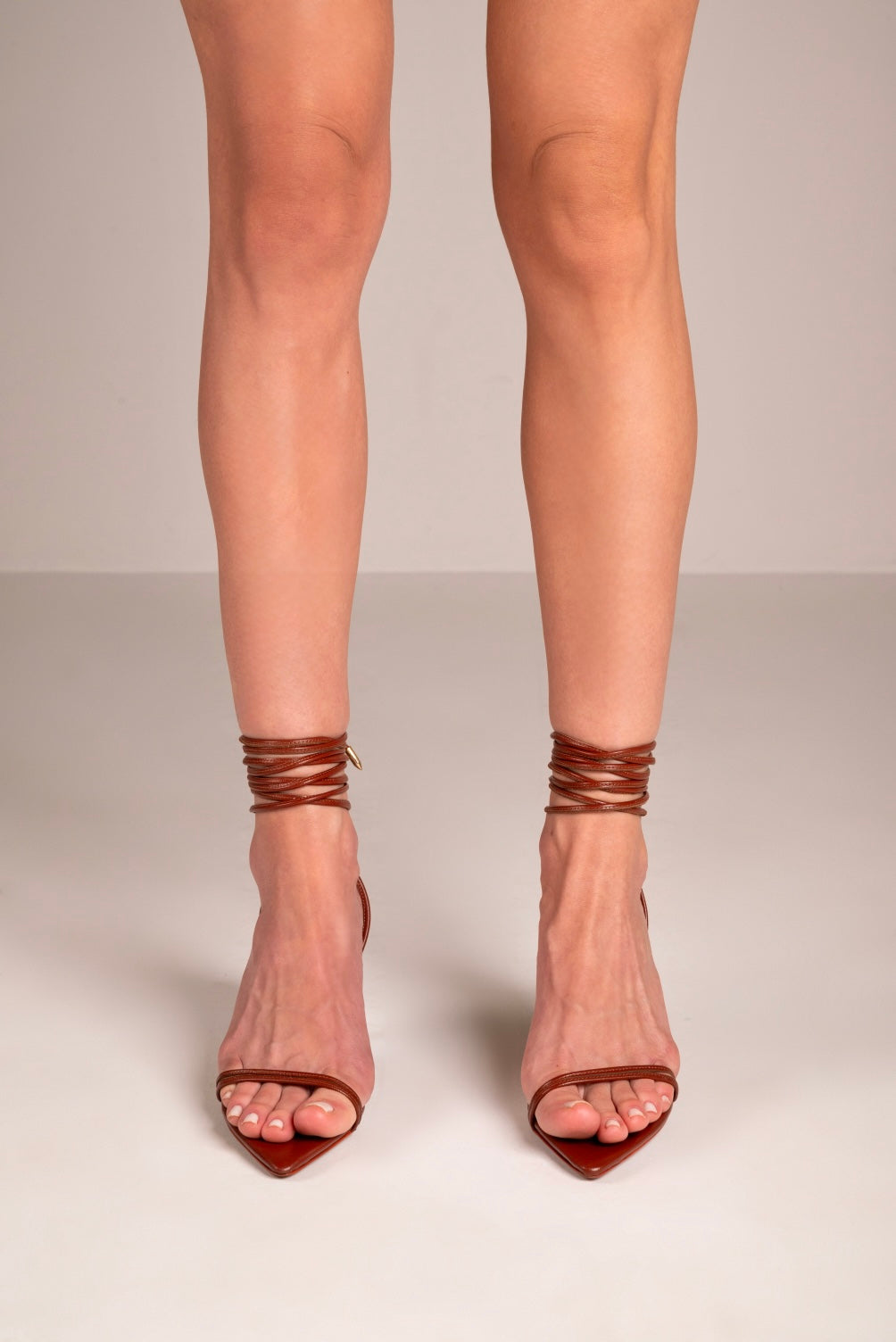 THALIA LACEUP CHOCOLATE