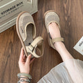 Fiorelle Women’s Mirelle Linen Mesh Closed-Toe Roman Sandals – Effortless Lightweight Everyday Comfort Flats (US 4–10)