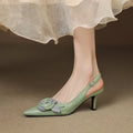 Roselle Bloom Leather Heels
