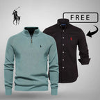 RL Style & Comfort Premium – Half-Zip Jumper + FREE Classic Shirt