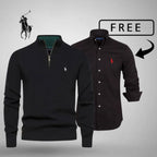 RL Style & Comfort Premium – Half-Zip Jumper + FREE Classic Shirt