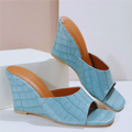 Sienna Croc Wedge