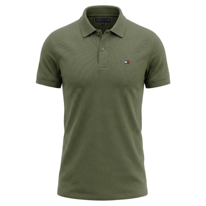 496 TH Double-Piqué Polo Shirt