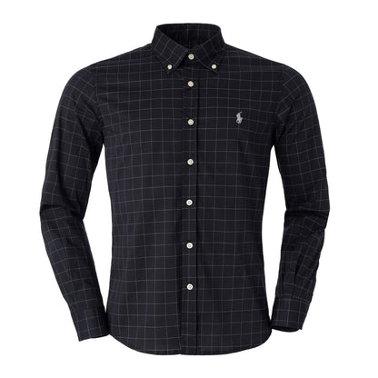Men's RL Shirt Plaid Fontana - Black