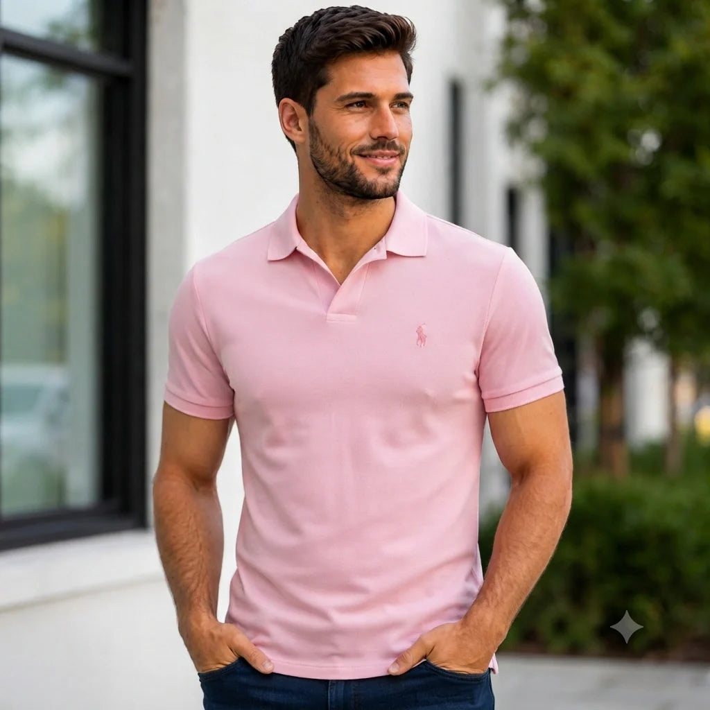 946 Polo RL Italian Collar - Double Piqué