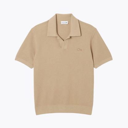 LC Cotton Blend Open Polo Collar Sweater