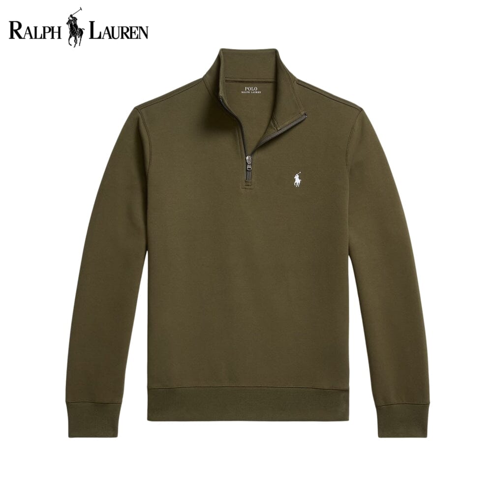 RL Double-Knit Mockneck Pullover