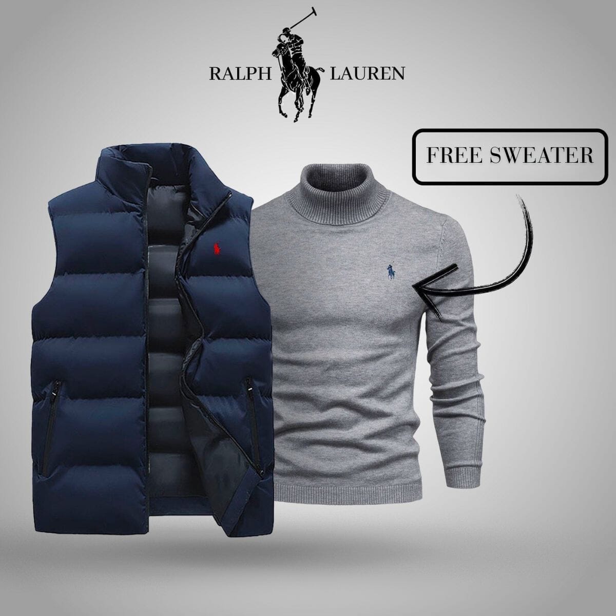 RL Vest + Exclusive Free Sweater (CLEARANCE)