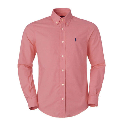 Men's RL Shirt Custom Fit Oxford - Coral