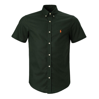 Men's RL Shirt Oxford - Short-Sleeve Flag Green