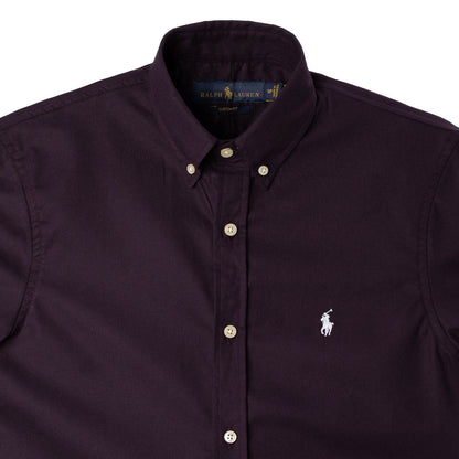 Men's RL Shirt Oxford Short-Sleeve - Burgundy