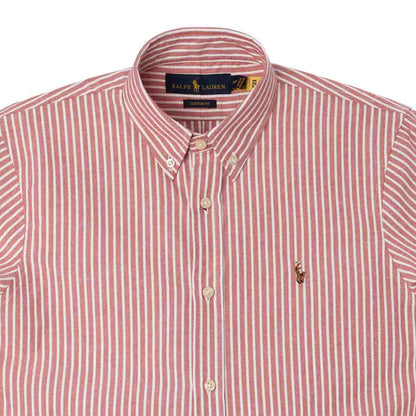 Men's RL Shirt Oxford Striped - Red