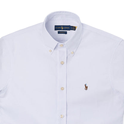 Men's RL Shirt Short-Sleeve Oxford Multicolor Pony - White