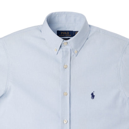 Men's RL Shirt Custom Fit Oxford Short-Sleeve - Light Blue