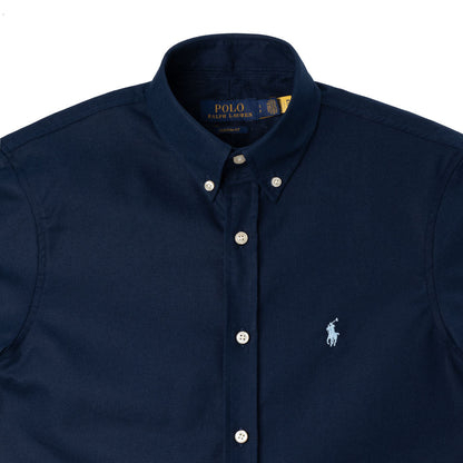 Men's RL Shirt Custom Fit Oxford Short-Sleeve - Navy