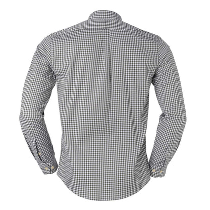 Men's RL Shirt Slim Fit Stretch Medium Plaid - Gray