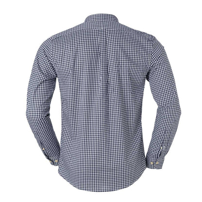 Men's RL Shirt Slim Fit Stretch Medium Plaid - Black