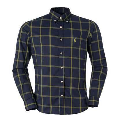 Men's RL Shirt Plaid - Navy Green